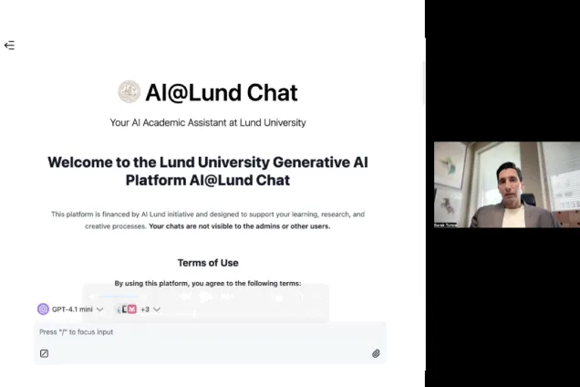 Screen print from recording