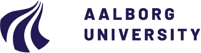 Picture. Logo of Aalborg university.